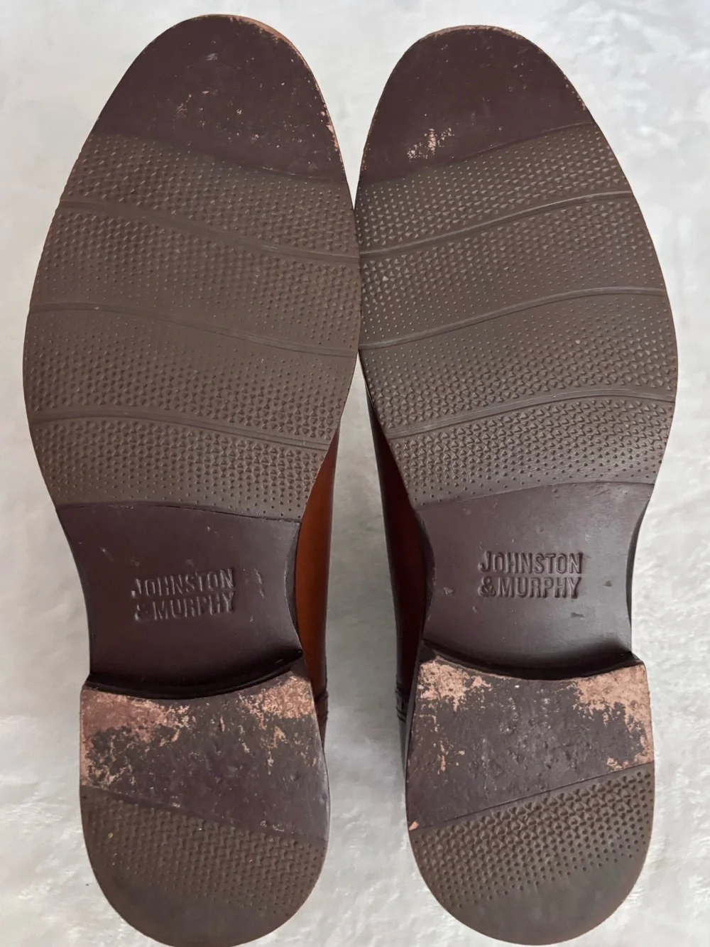 JOHNSTON & MURPHY Men's Halford Leather Cap Toe Lace Up Oxford Shoe--EUC--8.5